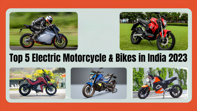 Top 5 Electric Bikes in India in 2023