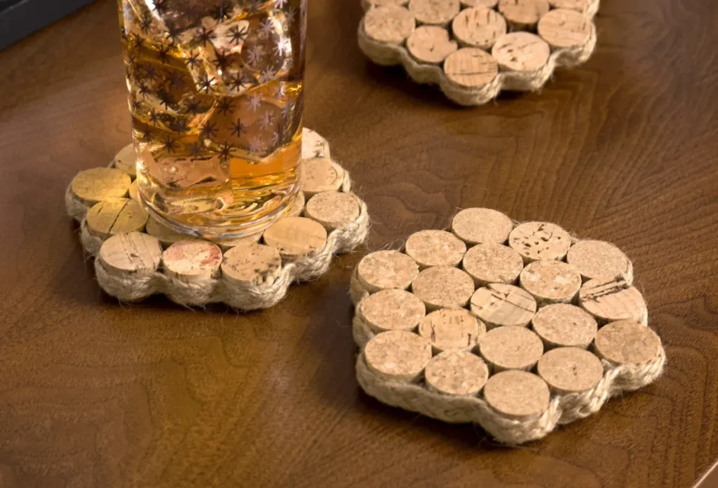 Wine cork coasters 1176x800.jpg Re-Use of Waste Material DIY at Home in Hindi | Craft Ideas