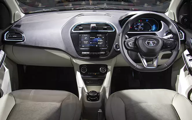 tiago ev interior dashboard Best Electric Car in India: Tata Tiago EV vs Citroen eC3