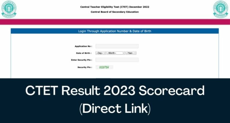 CTET Result 2023 Scorecard Direct Link 1024x546 1 CBSE CTET Result 2023 : Latest Updates, Check Now CBSE CTET December Scorecard @ ctet.nic.in