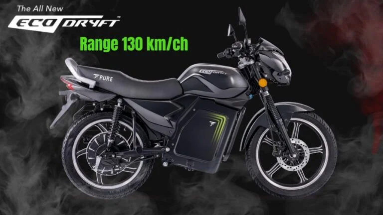 PureEV Ecodryft Pure EV Ecodryft Electric Motorcycle: Features, Specifications, and Price