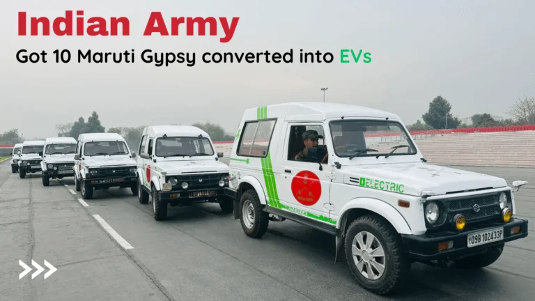 Indian Army Indian Army Converts Maruti Gypsy Into EVs for Sustainable Military Fleet